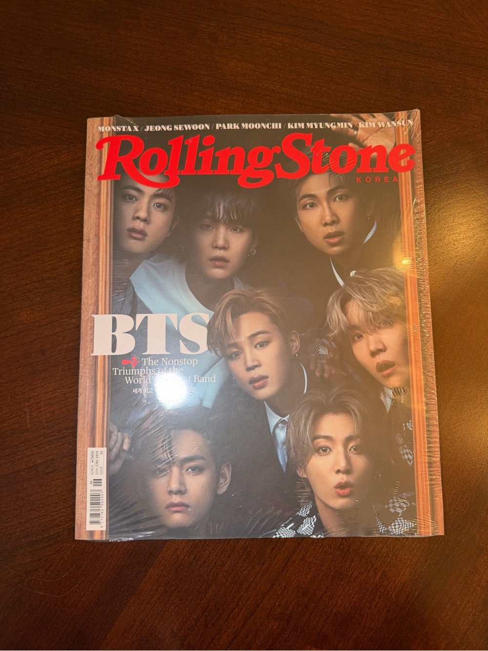 Rolling Stone Korea BTS Cover Magazine - Red Title